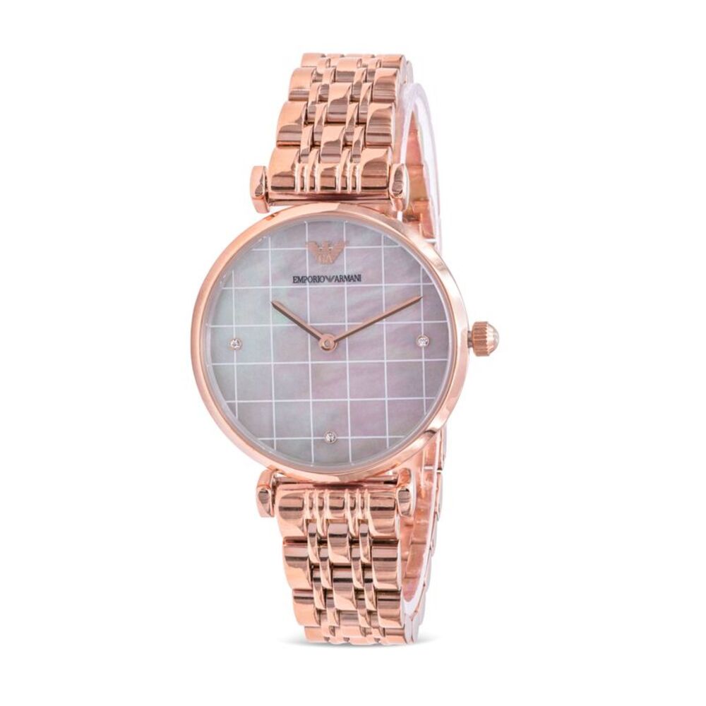 Emporio Armani Rose Gold-Tone Ladies Watch